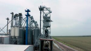 Side view of Fairmont agricultural construction site by Precision Ag Construction