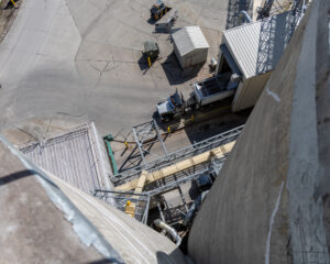 Albion millwright project – shot from bin deck